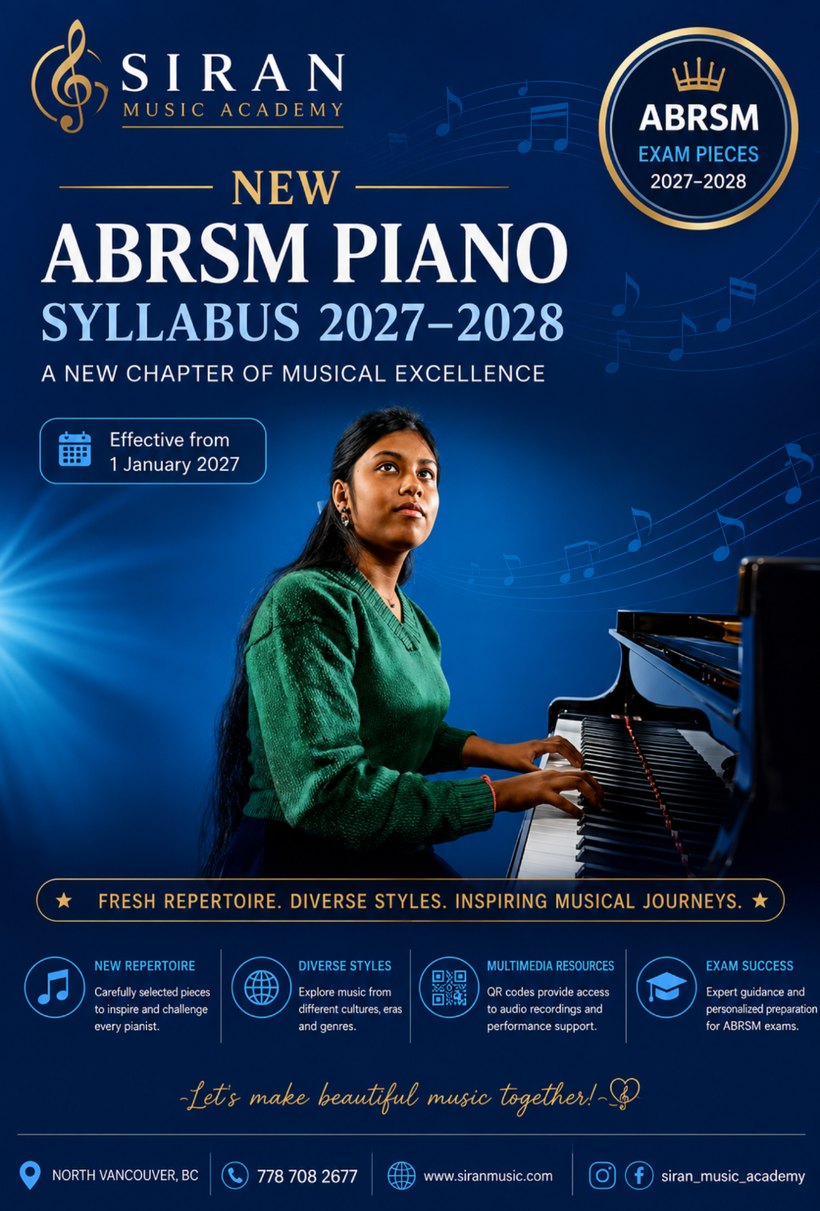 ABRSM Piano Syllabus 2027-2028